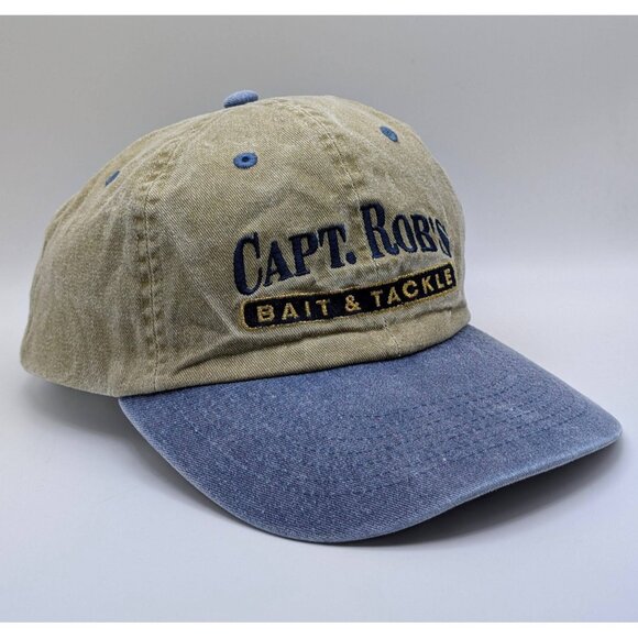 Capt. Rob's Bait And Tackle Hat Fishing Strap Back Cap Captain Nature Outdoors - Picture 1 of 5